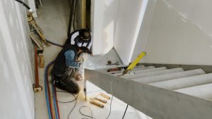 instalación de escalera