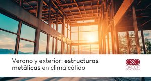 Verano y exterior estructuras metálicas en clima cálido