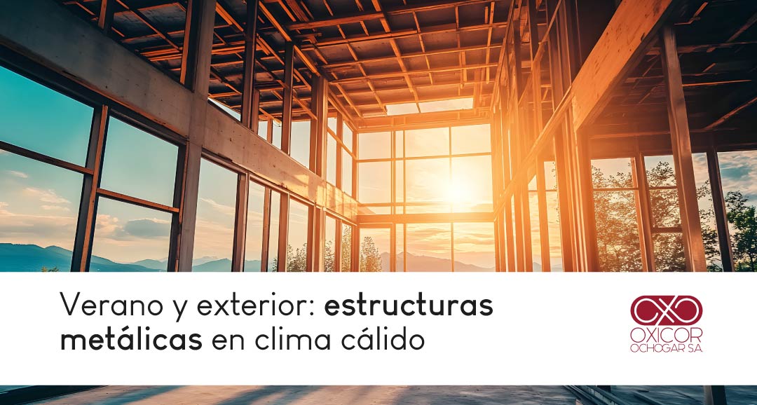 Verano y exterior estructuras metálicas en clima cálido